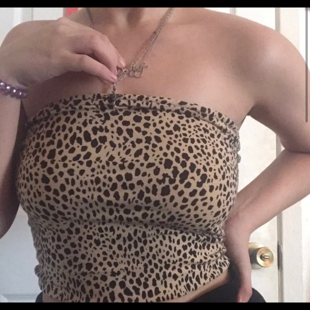 Brandy Melville cheetah tube top